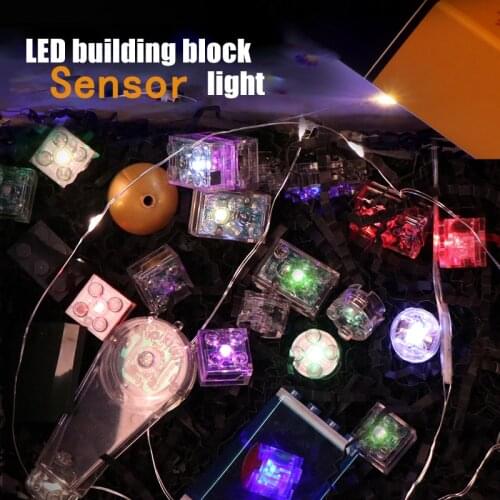 LED Light Classic Bricks Building Block Accessories Figure Parts Sensor Battery City Street Creator Colorful Kids Toys Christmas