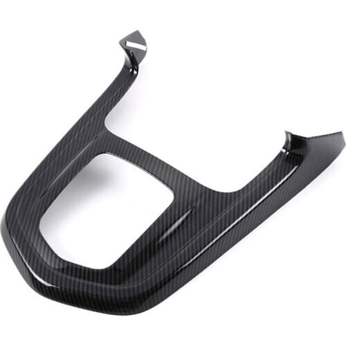 Carbon Fibre for Nissan Navara NP300 2016-2019 Car Gear Shift Knob Frame Panel Decoration Cover Trim Sticker Accessories
