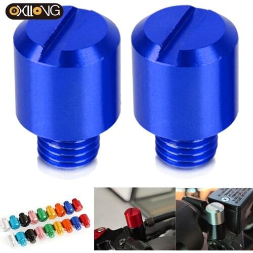 For Yamaha MT07 MT 07 MT-07 MT09 MT-09 MT10 MT-10 fz8 Honda M10*1.25 Left Right-Hand Threaded Mirror Hole Plug Screw Bolts