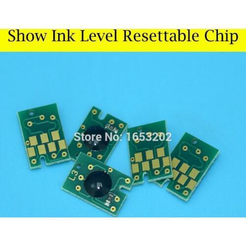 16 Pieces/Lot Show Ink Level Resettable Cartridge Chip For Epson Ink Cartridge 7800 9800 T5621 T562 T5629