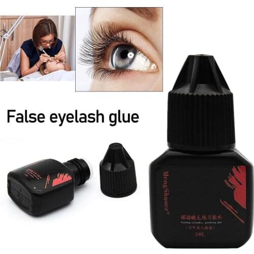 5ml Eyelash Extension Glue 1-3 Seconds Fast Drying Eyelashes Glue Pro Lash Glue Black Adhesive Retention Long Last