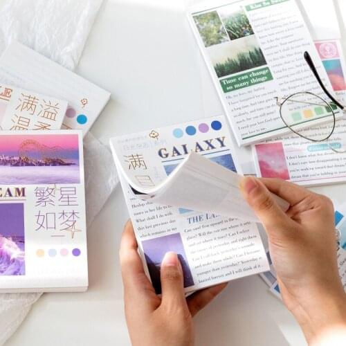 60 pcs Magazine Series Material Book English Collage Journal Planner Scrapbooking Vintage Decorative DIY Craft Background Paper