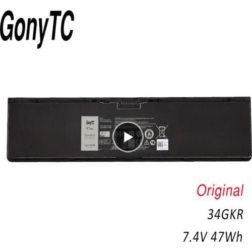 GONYTC 34GKR 7.4V 47WH Laptop Battery For DELL Latitude E7420 E7440 E7450 3RNFD V8XN3 G95J5 34GKR 0909H5 0G95J5 5K1GW
