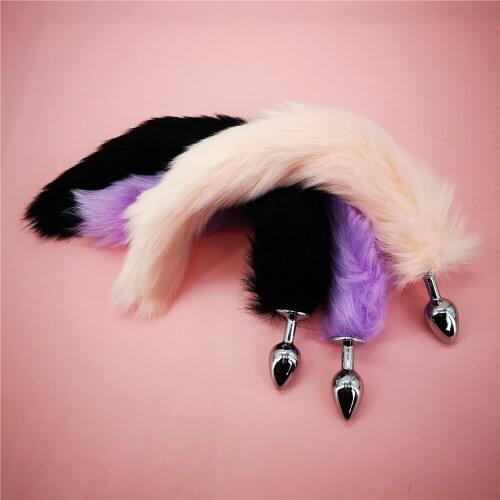 Sexy Fox Butt Plug Tail Anal Toys For Women Adult Sex Product Men Butt Plug Stainles Steel Anal Plug Sex Toys For Couple Cosplay