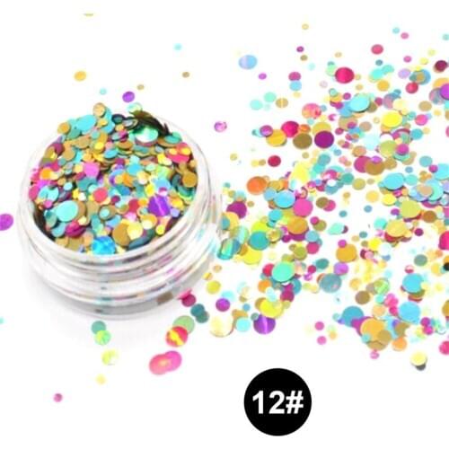 Glitter Nail Ultra Thin Sequins Nail Art Glitter Mini Paillette Elegant Round Shape Nail Art Glitter Tips Manicure Decorations