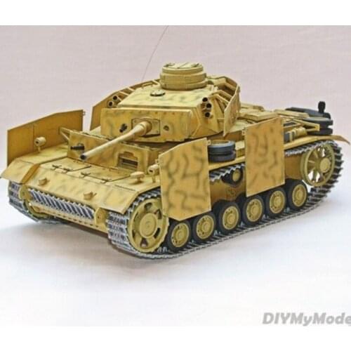 DIYMyModel 1:25 German No. 3 Tank M Paper Model Military Fans Handmade DIY