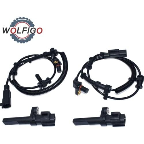 WOLFIGO Front Rear Left Right ABS Wheel Speed Sensor For Dodge Durango Ram 1500 2500 695-371 ALS2246 56028668AA 68060333AA