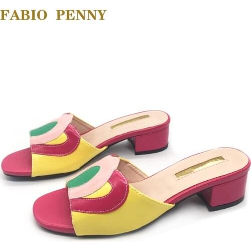 Fashionable ladiesslippers womens slippers Nigeria Colorful shoes for women Ms slippers summer slipper for women