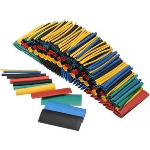 164pcs Heat Shrink Tube Kit Shrinking Assorted Polyolefin Insulation Sleeving Waterproof thickened Wire and cable sheath 8 Sizes