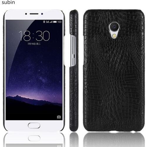 Leather Crocodile Pattern New arrival For Meizu MX6 Case Retro Luxury Crocodile Skin Cover For Meizu MX6 Phone Case