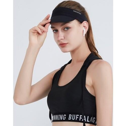 Fashion Spring Summer Women Outdoor Sports Empty Top Knitted Brimmed Sun Hat Riding Traveling Fitness Baseball Cap Sunscreen Hat