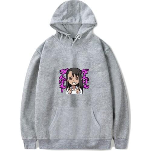 2021 High Quality Nagatoro Print Autumn and Winter Holiday Men/Women Hooded Novelty Sweet Streetwear Clothes