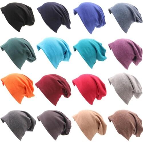 NEW Unisex Womens Mens Knit Beanie Hat Oversized Candy color cotton hat MZ012