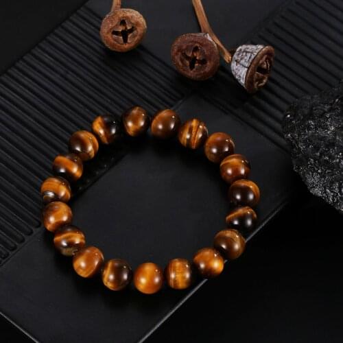 New Arrival Brown Beads Natural Stone Bracelet Female Jewelry Steel Flower Pendant Charm Bracelets Women Jewelry Wholesale