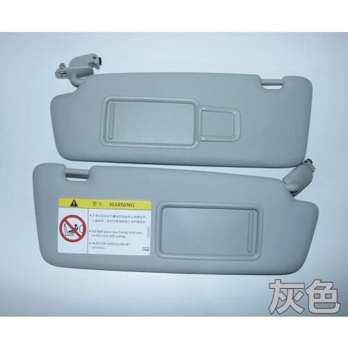 Original Interior Gray Replacement Sun Visors With Mirror For Audi A3 A4L A5 Q3 Q5 A6L DB209A