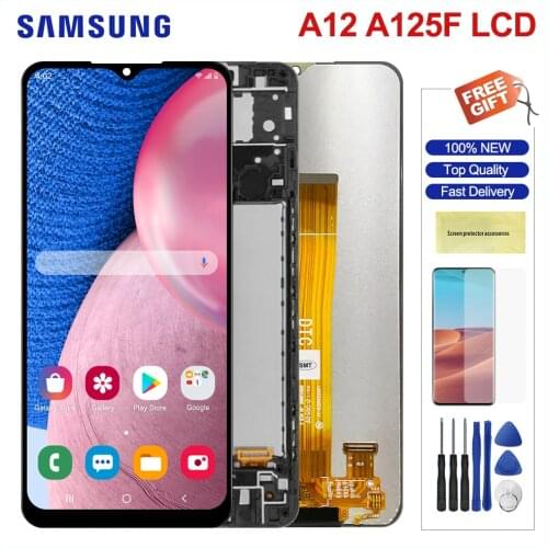 Original Lcd For Samsung Galaxy A12 LCD Display Touch Screen Digitizer Assembly Parts For Samsung A125 SM-A12F SM-A12F/DSN