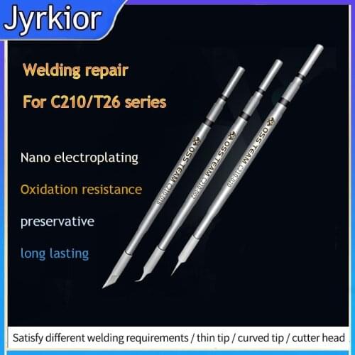 OSS Soldering Iron Tips Cartridges C210-018/C210-002/C210-020 Compatible With JBC/Sugon T26 Soldering Station Handle