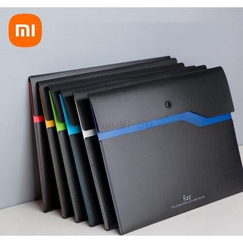 Xiaomi Fizz Filing Product A4 File Holder Organizer 2-Layer Large Capacity Document Bag Business Briefcase Office Supply