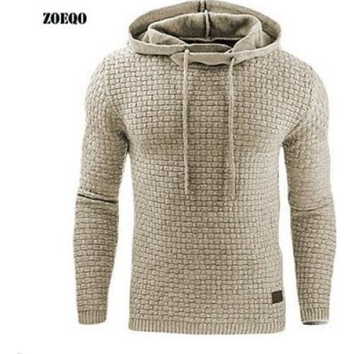 Hoodies Men Long Sleeve Solid Color Hooded Sweatshirt Mens Hoodies Tracksuit Sweat Coat Casual moletom masculino