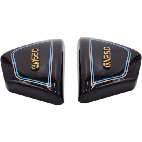 1 Pair Right & Left Frame Side Covers Panels For Suzuki Motorcycle Parts Gn 250 Gn250 Gn250 Motorcycle Parts Black