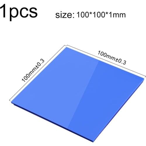 1PCS 100*100*1MM 6.0 W/mK GPU CPU Heatsink Cooling Conductive Silicone Pad Thermal Pad high quality Motherboard heat sink