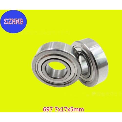 1pcs Miniature Ball Bearing Deep Groove Ball 697zz L-1770 7x17x5mm High Precision Noiseless Bearing Steel Abec-5 Miniature Beari