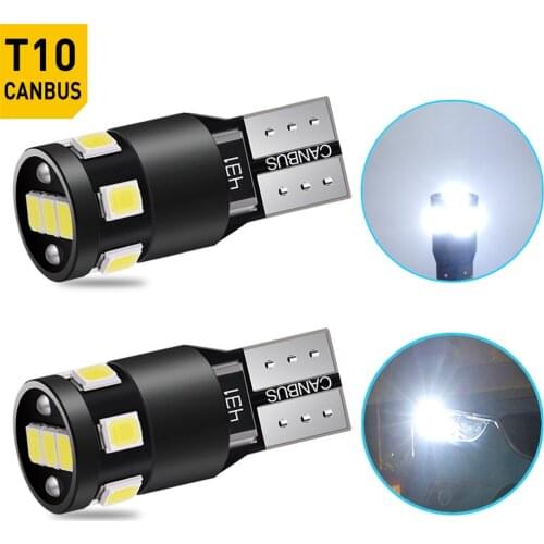 2pcs T10 W5W LED Canbus Bulbs Car Clearance Parking Light White For Toyota Corolla Camry Highlander Reize Crown Prado Prius Rav4