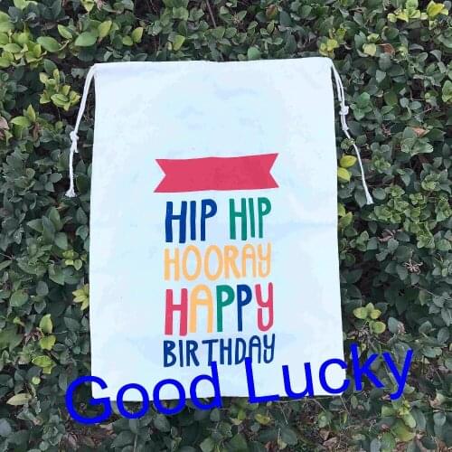 200pcs/lot free shipping personalized monogrammed kid birthday gift sacks