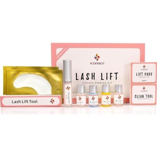 5 Sets/lot Iconsign Upgrade Lash Lift Kit eyelash perm kit Lash Lifting Professional kit make up tools eyelash lift
