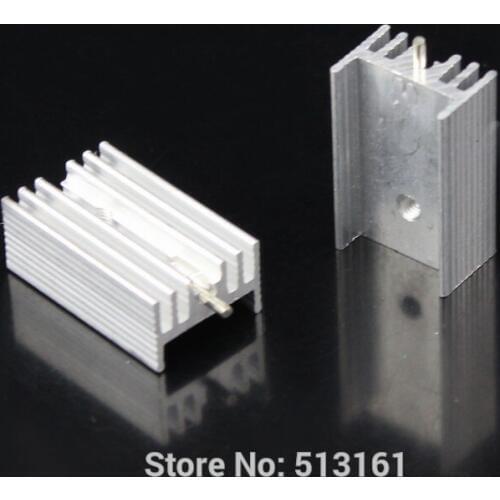 10 Pieces/lot 25x15x10mm Cooler TO-220 TO220 Aluminum Cooling Heatsink