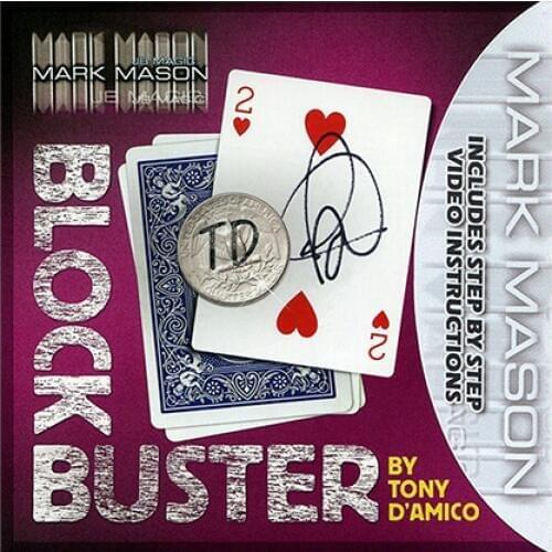 BLOCK BUSTER (Gimmick+Online Instructions) by Mark Mason Card Magic Tricks Illusions Professional Magician Toys Street Close up