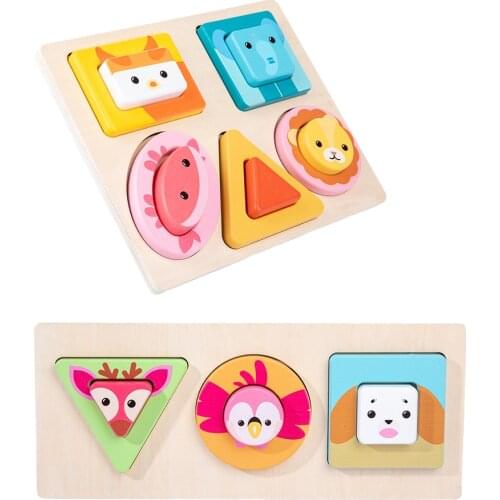 Wooden Sorting Toy Toddler Shapes Cognition Baby Educational Toys for Kids