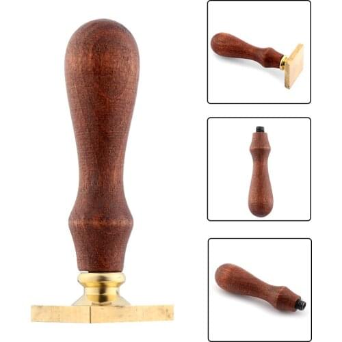 Retro Wooden Wax Sealing Stamp DIY Rosewood Handle Craft Brass Wax Seal Copper Head Stamps For Scrapbooking Wedding Invitation