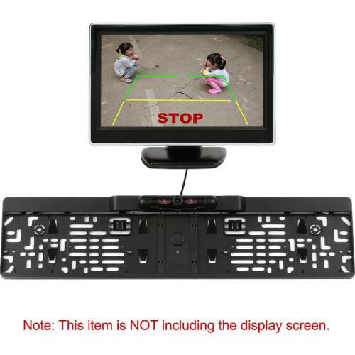 European License Plate Frame 4 IR LED Backup Camera Car Rear View Camera