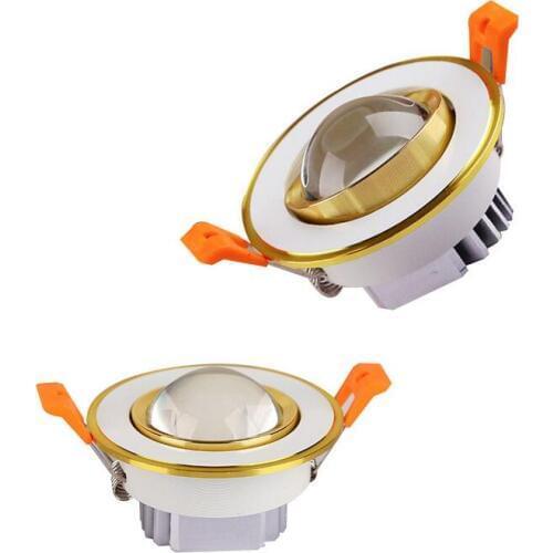 Crystal 3W Led Downlights Recessed Ceiling Spot Light Lamps Embedded LED Downlights Home Decoration Light 3 color change