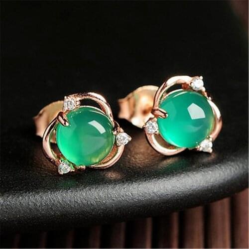 Chinese Natural Jade Light Green Hand-carved Drop Earrings Fashion Boutique Jewelry Women 925 Silver Inlaid Earrings