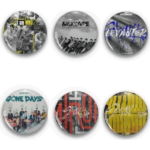 KPOP Stray Kids Felix IN Bangchan Changbin Hyunjin Han Seungmin Lee Know GO Live new badge STAY badge brooch jewelry wholesale