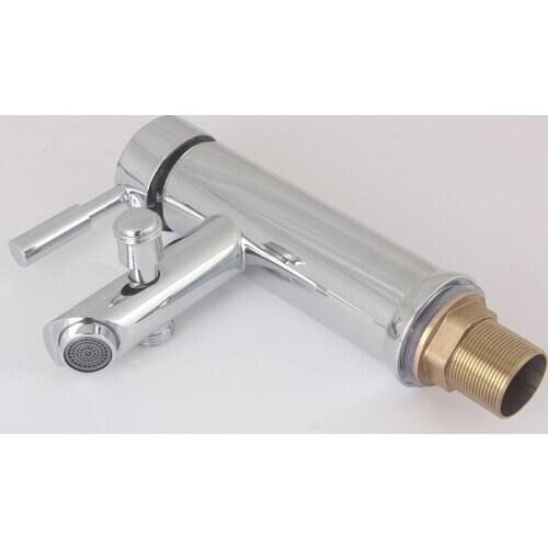 Bathroom Sink Faucet Cold and Hot Bathroom Faucet Chrome Water Mixer Water Tap Brass Basin Faucet Dual Use Mixer