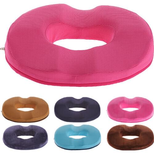 Massage Chair Seat Car Cushion Hollow Donut Shape Memory Pillow for Hemorrhoid Sciatica Office Home Chair Seat Cushion Mesh Pad
