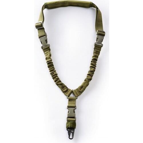 Multi-function Tactical Rope Back Straw Ringe Safety Rope American Single-point Strap Task Rope Life Rope Safety Rope Khaki