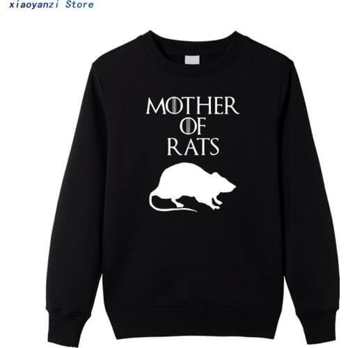 2020 Style Funny Mother of Rats Men sweatshirts Streetwear Casual Print Cotton hoodies Hip Hop Casual O-Neck pullovers