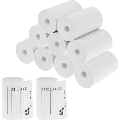 New Printable Sticker Paper Roll Direct Thermal Paper with Self-adhesive 57*30mm for PeriPage A6 Pocket Thermal Printer
