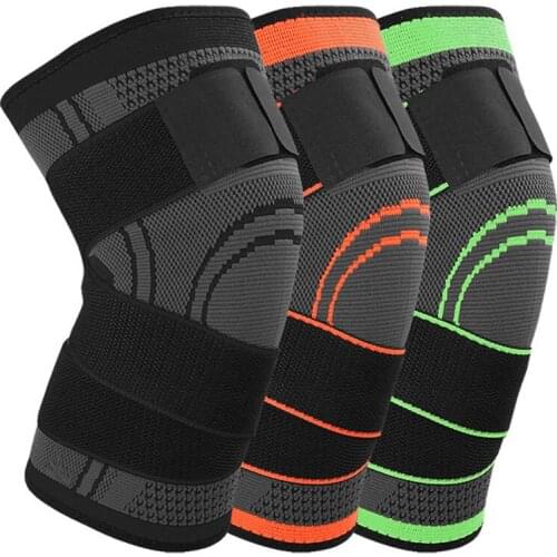 Ollas 1PC 3D Pressurized Fitness Running Cycling Knee Support Braces Elastic Nylon Sport Compression Pad Sleeve For Baske HX904