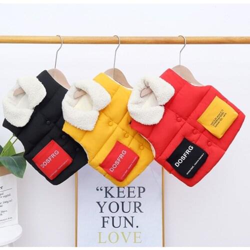 2021 Autumn Winter Newborn Girls Warm Vest Baby Boys Thicken Waistcoat Kids Outerwear Vest Children Teens Thicken Jackets Vest