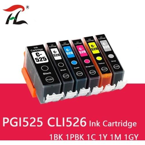 PGI525 PGI-525 CLI-526 For Canon PGI 525 CLI 526 Ink Cartridge For Canon PIXMA iP4850 MG5150 MG5250 MG6150 MG8150 MG5350 MG6250