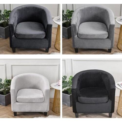 Sretch Bathtub Sofa Cover Armchair Seat Spandex Slipcover Elastic Seat Cover Protector Washable Dustproof Chair Covers Decor