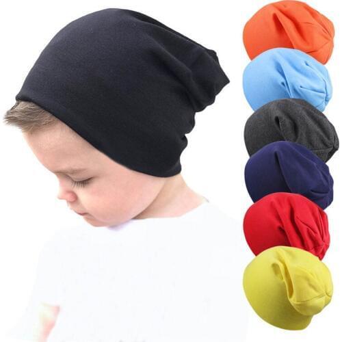 Lawadka Solid Hat for Girls Cotton Cap for Boy Spring Baby Hats Newborn Photography Props Bohemia Style Baby Beanie