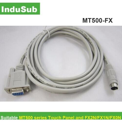 Compatible 9-pin female MT500-FX Cable to connect MT500 series Touch Panel and FX2N/FX1N/FX0N PLC MT500FX MT500/FX
