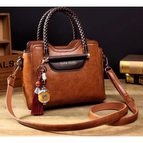 Genuine Leather Bag Women Handbags Famous Brand Women Messenger Bags 2020 Retro Ladies Shoulder Bags Hand Bags Femme Main A Sac