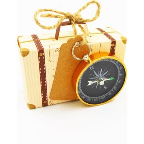 Wedding Souvenirs Key Beer Bottle opener+tags Compass Label Accessory Pendant Evening Gifts For Guests Party Souvenirs Festive